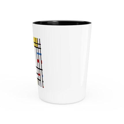 Place de la Concorde by Piet Mondrian Ceramic Shot Glass