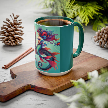 Mermaid & Sea Dragon Mug – Ocean Guardian & Mythic Beauty