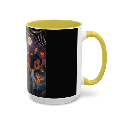 🏹🎃 Cupid's Arrow At Pumpkin Moon Manor Colorful Mug – Romantic Halloween Charm