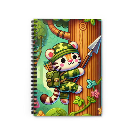 Stealthy Stripes Spiral Notebook - Ruled Line