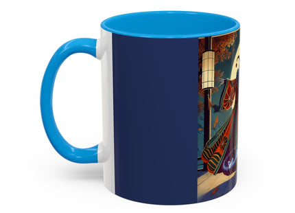 Court Magician with Ghost Butterflies Colorful Mugs (11oz, 15oz)