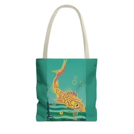 Golden Serenity Tote Bag (AOP)