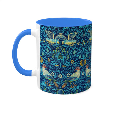 Bird by William Morris Colorful Mugs, 11oz