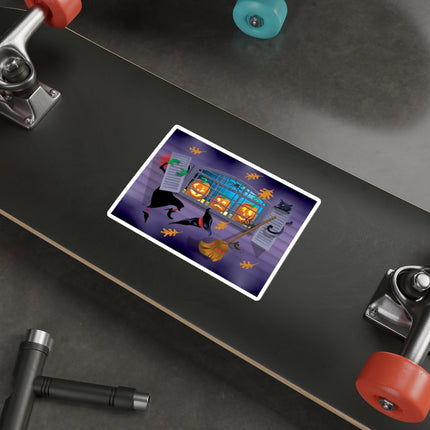 Whimsical Halloween Mischief Die-Cut Stickers (5 Sizes)