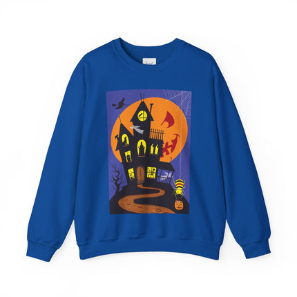 Halloween Night at the Haunted House Unisex Heavy Blend™ Crewneck Sweatshirt