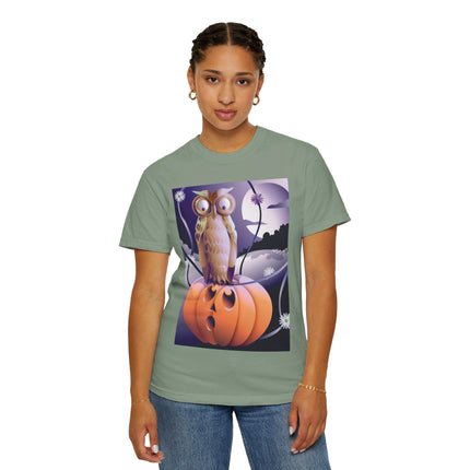 The Startled Pumpkin Unisex Garment-Dyed T-shirt