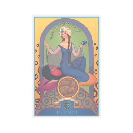 December & Tanzanite (from the Gem Series) by Sofia Chiostri Kiss-Cut Stickers (4 Sizes)