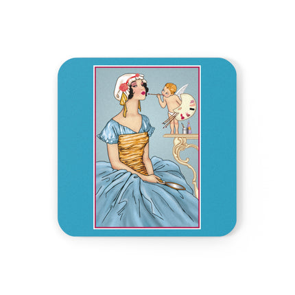 The Enchanting Painter Cork Back Coaster