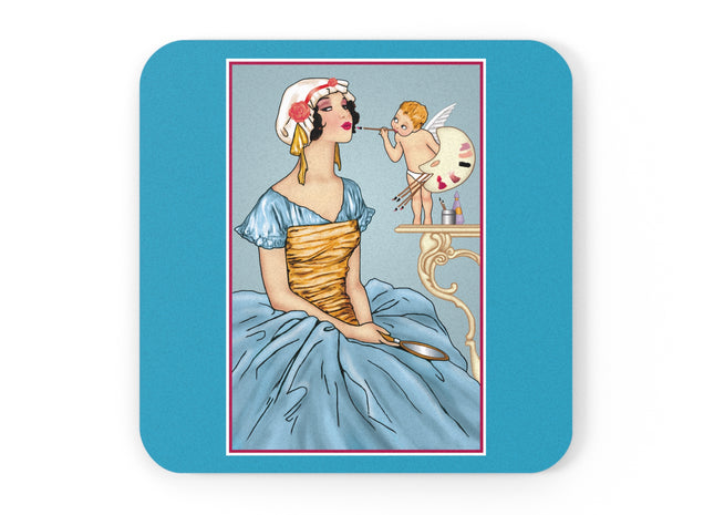 The Enchanting Painter Cork Back Coaster