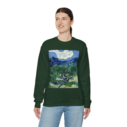 Olive Trees by Vincent Van Gogh Unisex Heavy Blend™ Crewneck Sweatshirt