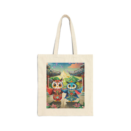 Twirling Talons Cotton Canvas Tote Bag