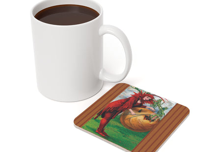 The Halloween Witch’s Wand Cork Back Coaster