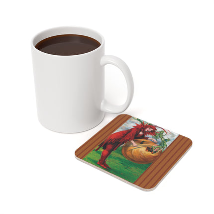 The Halloween Witch’s Wand Cork Back Coaster