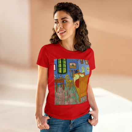 The Bedroom by Vincent van Gogh Women's Midweight Cotton Tee