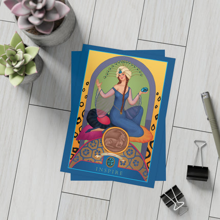 December & Tanzanite (from the Gem Series) by Sofia Chiostri Postcards (envelopes included) - Bundles of 10, 30, 50 Pieces