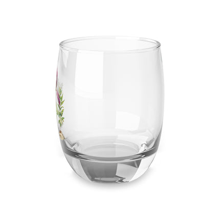 Tulip, Branches of Myrtle, and Shells by Maria Sibylla Merian Whiskey Glass
