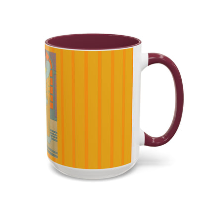 Sur Les Marches Du Jardin by Georges LePape Colorful Mugs (11oz, 15oz)
