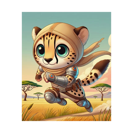 🐆⚡ Swift Cheetah Matte Vertical Poster – Speed, Adventure & Untamed Energy