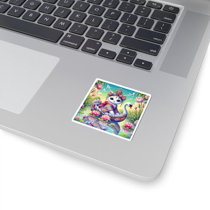 Geisha Kitten’s River Voyage Kiss-Cut Stickers (4 Sizes)
