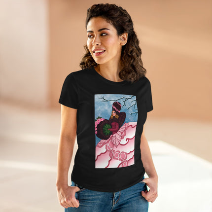 Winter Rose Empress Women's Midweight Cotton Tee