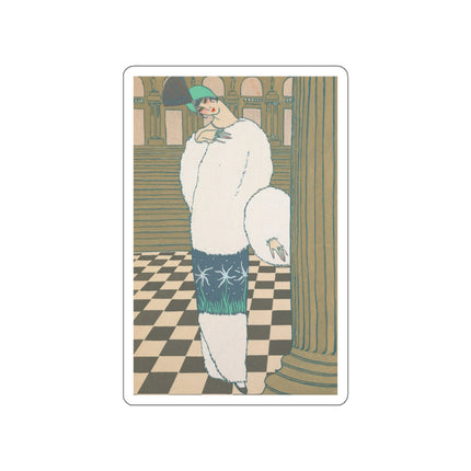 Les Hermines by Georges Lepape Die-Cut Stickers (5 Sizes)