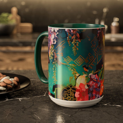 Golden Wisteria Symphony Colorful Mugs (11oz, 15oz)