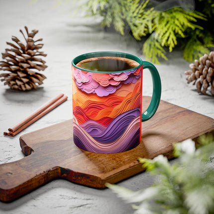 Dramatic Sunset Sky Colorful Mugs (11oz, 15oz)