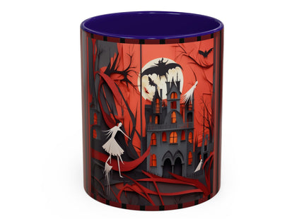 Halloween Night Scene Colorful Mugs (11oz, 15oz)