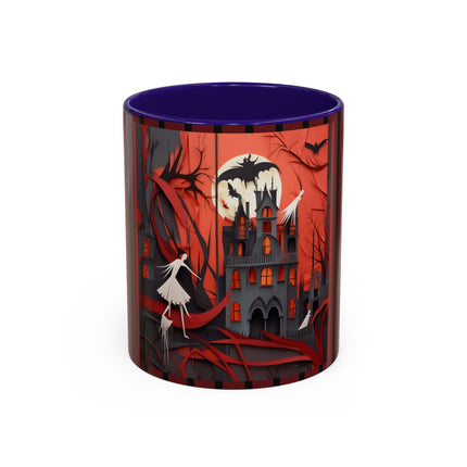 Halloween Night Scene Colorful Mugs (11oz, 15oz)