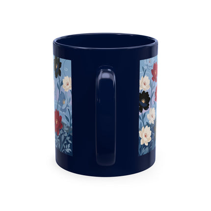 💌🌺 The Lady Of The Scattered Love Letters Ceramic Mug – Art Deco Romantic Elegance