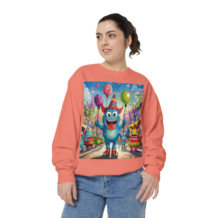 Monster Parade Madness Unisex Garment-Dyed Sweatshirt