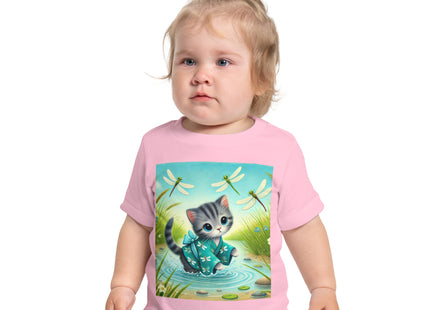 Kitten by the Still Waters Baby Short Sleeve T-Shirt