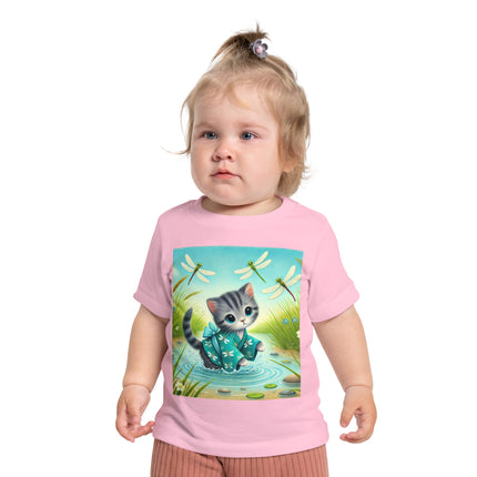 Kitten by the Still Waters Baby T-Shirt – Peaceful Moments & Gentle Wonder