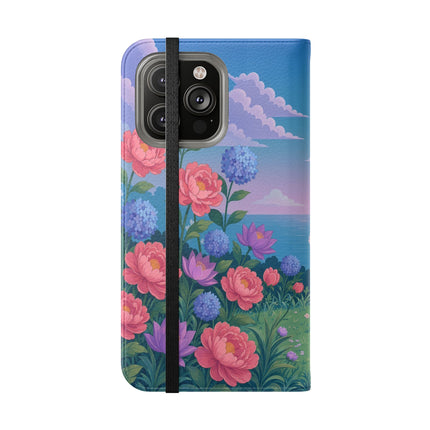 🌸🩰 The Garden Dancer Flip Case – Art Deco Floral Whimsy