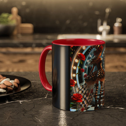 Halloween Witch Through the Mirror Colorful Mugs (11oz, 15oz)