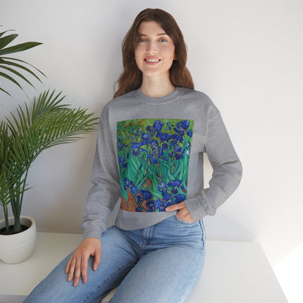 Irises by Vincent Van Gogh Heavy Blend™ Crewneck Sweatshirt
