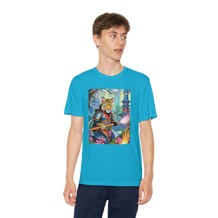Cyberpunk Leopard Youth Competitor Tee