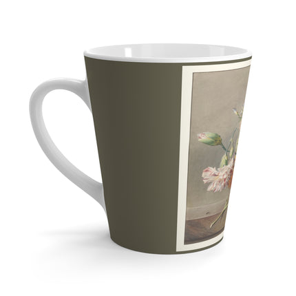Floral Still Life by Georgius Jacobus Johannes van Os Latte Mug