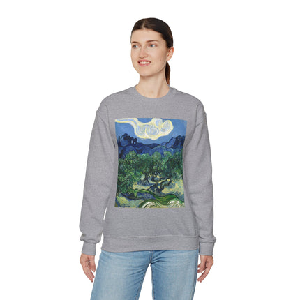 Olive Trees by Vincent Van Gogh Unisex Heavy Blend™ Crewneck Sweatshirt