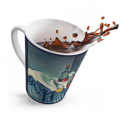 The Peppermint Bottle by Paul Cézanne Latte Mug