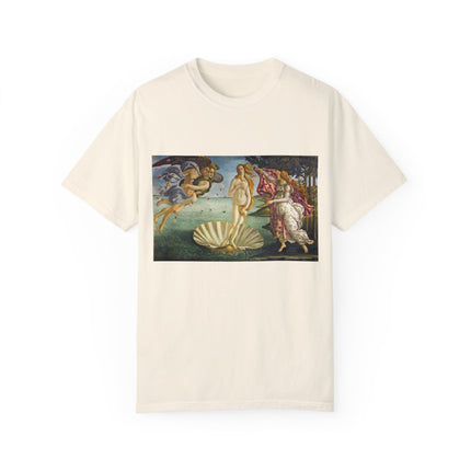 Birth of Venus by Sandro Botticelli Unisex Garment-Dyed T-shirt