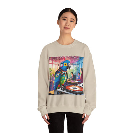 Parrot DJ Unisex Heavy Blend™ Crewneck Sweatshirt