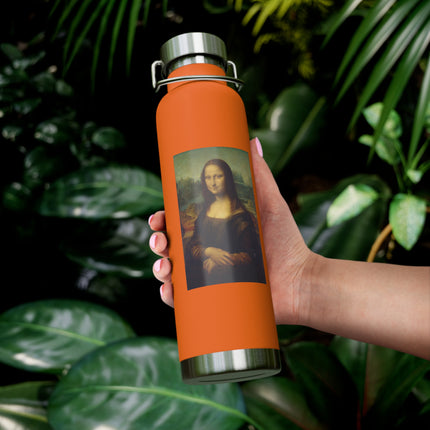 Mona Lisa by Leonardo da Vinci Copper Vacuum Insulated Bottle, 22oz
