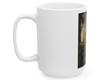 Raphael and his Muse in the Atelier by Vincenzo Abbati Ceramic Mug (11oz, 15oz)