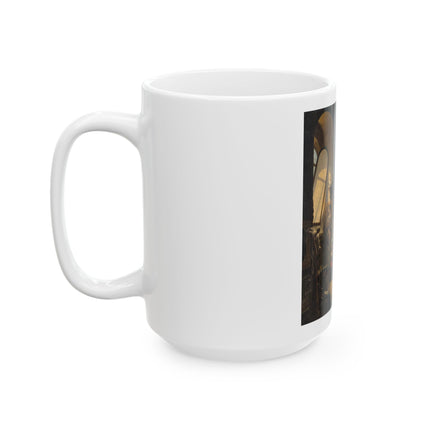 Raphael and his Muse in the Atelier by Vincenzo Abbati Ceramic Mug (11oz, 15oz)