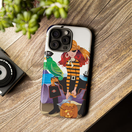 Moonlit Pirate Halloween Phone Cases