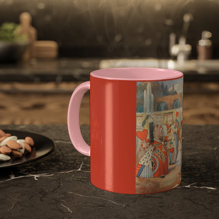 Off with her head! Off with— by Sir John Tenniel Colorful Mugs, 11oz