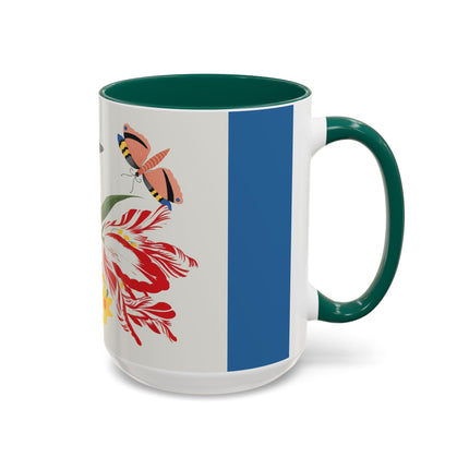 Woodpecker & Tulip Colorful Mugs – Vibrant Spring & Bold Beauty