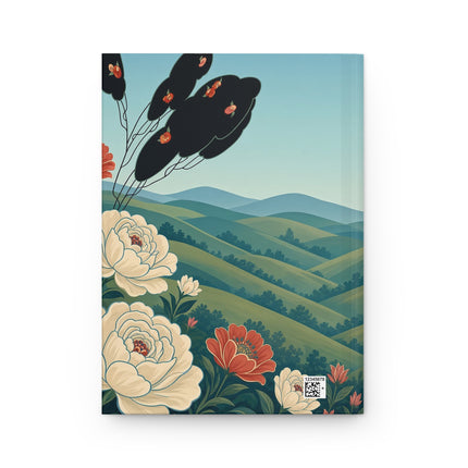 🌸🏰 The Lady Of The Rose Garden Hills Hardcover Journal – Art Deco Pastoral Elegance