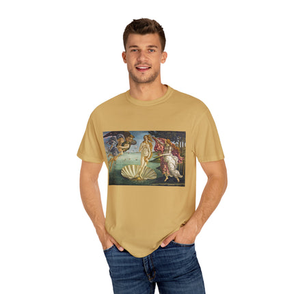 Birth of Venus by Sandro Botticelli Unisex Garment-Dyed T-shirt